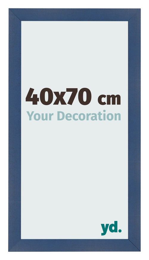 Cadre Photo 40x70cm Bleu Fonce Patine MDF Pisa De Face Mesure | Yourdecoration.fr