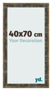 Cadre Photo 40x70cm Bleu Or Melange MDF Pisa De Face Mesure | Yourdecoration.fr