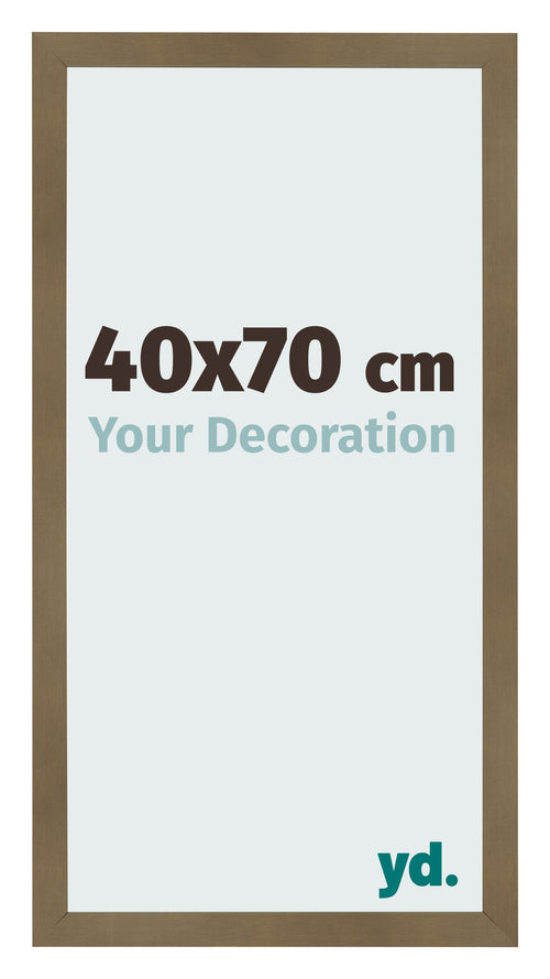 Cadre Photo 40x70cm Bronze Décor MDF Bologna De Face Mesure | Yourdecoration.fr