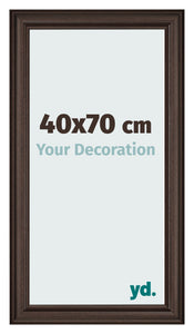 Cadre Photo 40x70cm Chene Fonce MDF Lazio De Face Mesure | Yourdecoration.fr