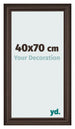 Cadre Photo 40x70cm Chene Fonce MDF Lazio De Face Mesure | Yourdecoration.fr