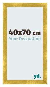 Cadre Photo 40x70cm Or Vintage MDF Pisa De Face Mesure | Yourdecoration.fr