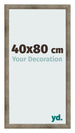 Cadre Photo 40x80 cm Metal Vintage MDF Bologna De Face Mesure | Yourdecoration.fr