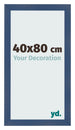 Cadre Photo 40x80cm Bleu Fonce Patine MDF Pisa De Face Mesure | Yourdecoration.fr