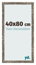 Cadre Photo 40x80cm Bleu Or Mélangé MDF Bologna De Face Mesure | Yourdecoration.fr
