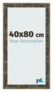 Cadre Photo 40x80cm Bleu Or Melange MDF Pisa De Face Mesure | Yourdecoration.fr