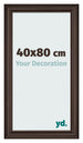 Cadre Photo 40x80cm Chene Fonce MDF Lazio De Face Mesure | Yourdecoration.fr