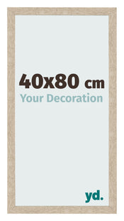 Cadre Photo 40x80cm Chêne Sonoma MDF Bologna De Face Mesure | Yourdecoration.fr