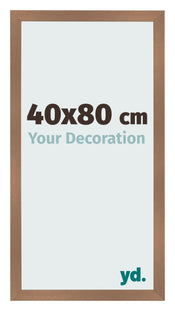 Cadre Photo 40x80cm Cuivre Décor MDF Bologna De Face Mesure | Yourdecoration.fr