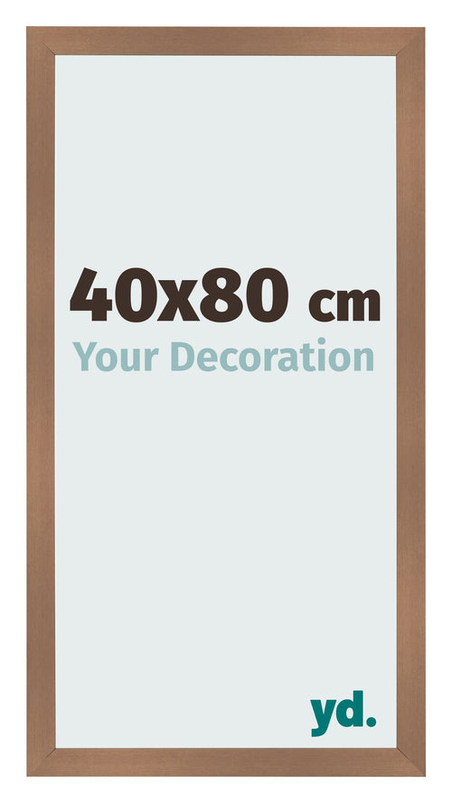 Cadre Photo 40x80cm Cuivre Décor MDF Bologna De Face Mesure | Yourdecoration.fr