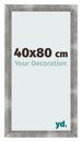 Cadre Photo 40x80cm Metal Vintage MDF Pisa De Face Mesure | Yourdecoration.fr