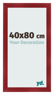 Cadre Photo 40x80cm Vin Rouge Patine MDF Pisa De Face Mesure | Yourdecoration.fr