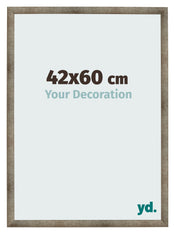 Cadre Photo 42x60 cm Metal Vintage MDF Bologna De Face Mesure | Yourdecoration.fr