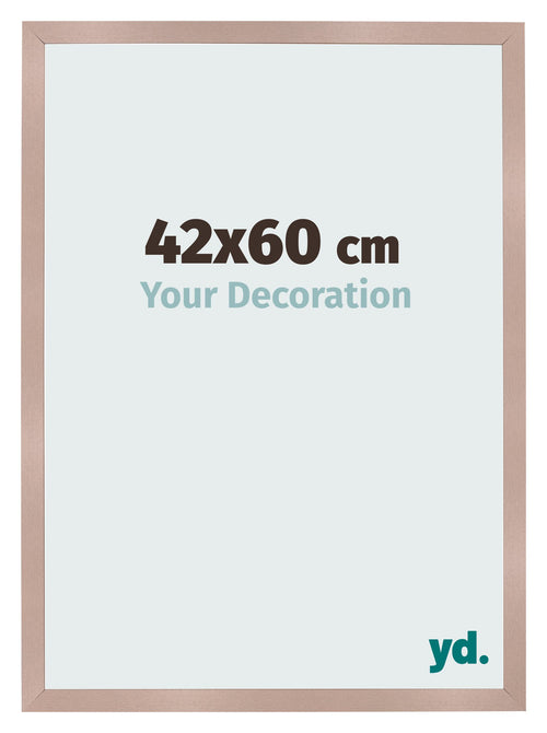 Cadre Photo 42x60 cm Rose Ancien MDF Bologna De Face Mesure | Yourdecoration.fr