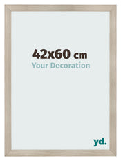 Cadre Photo 42x60cm Chene Rustique MDF Pisa De Face Mesure | Yourdecoration.fr