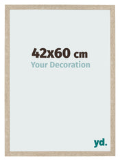 Cadre Photo 42x60cm Chêne Sonoma MDF Bologna De Face Mesure | Yourdecoration.fr