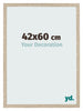 Cadre Photo 42x60cm Chêne Sonoma MDF Bologna De Face Mesure | Yourdecoration.fr