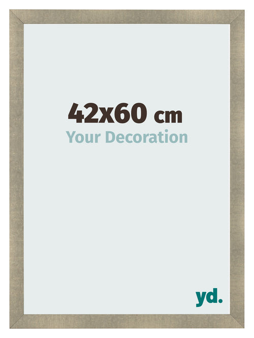 Cadre Photo 42x60cm Or Vintage MDF Pisa De Face Mesure | Yourdecoration.fr
