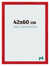 Cadre Photo 42x60cm Rouge MDF Pisa De Face Mesure | Yourdecoration.fr