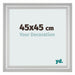 Cadre Photo 45x45cm Argent Mat MDF Lazio De Face Mesure | Yourdecoration.fr