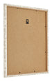Cadre Photo 45x45cm Blanc Vintage MDF Bologna Arriere Oblique | Yourdecoration.fr