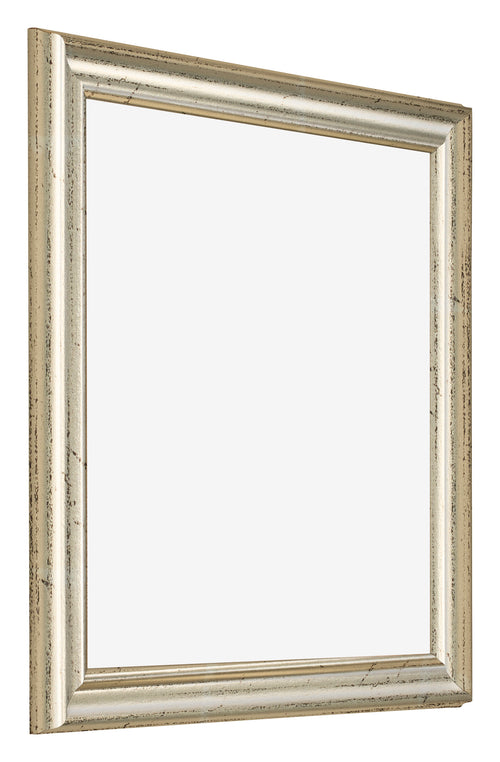 Cadre Photo 45x45cm Brillance Metallique MDF Lazio De Face Oblique | Yourdecoration.fr
