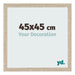 Cadre Photo 45x45cm Chêne Sonoma MDF Bologna De Face Mesure | Yourdecoration.fr