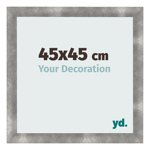 Cadre Photo 45x45cm Metal Vintage MDF Pisa De Face Mesure | Yourdecoration.fr