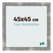 Cadre Photo 45x45cm Metal Vintage MDF Pisa De Face Mesure | Yourdecoration.fr