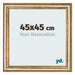 Cadre Photo 45x45cm Or Antique MDF Lazio De Face Mesure | Yourdecoration.fr