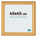 Cadre Photo 45x45cm Or Mat MDF Lazio De Face Mesure | Yourdecoration.fr