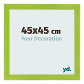Cadre Photo 45x45cm Vert MDF Pisa De Face Mesure | Yourdecoration.fr