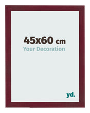 Cadre Photo 45x60 cm Vin Rouge Patine MDF Bologna De Face Mesure | Yourdecoration.fr