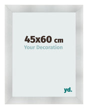 Cadre Photo 45x60cm Aluminium Brosse MDF Pisa De Face Mesure | Yourdecoration.fr