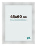 Cadre Photo 45x60cm Aluminium Brosse MDF Pisa De Face Mesure | Yourdecoration.fr