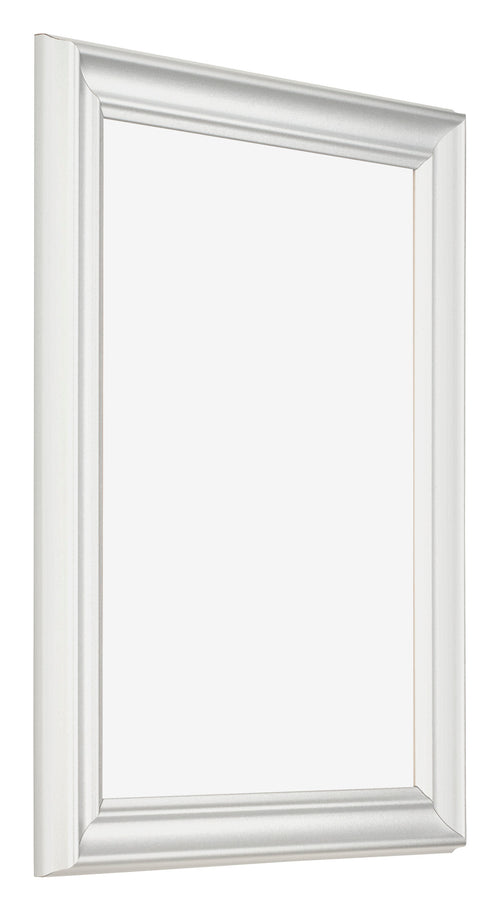 Cadre Photo 45x60cm Blanc Patine MDF Lazio De Face Oblique | Yourdecoration.fr