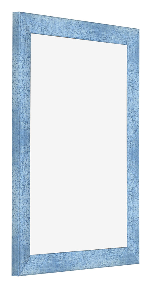 Cadre Photo 45x60cm Bleu Brillant Patine MDF Pisa De Face Oblique | Yourdecoration.fr