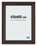 Cadre Photo 45x60cm Chene Fonce MDF Lazio De Face Mesure | Yourdecoration.fr