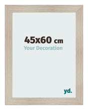 Cadre Photo 45x60cm Chene Rustique MDF Pisa De Face Mesure | Yourdecoration.fr