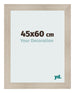 Cadre Photo 45x60cm Chene Rustique MDF Pisa De Face Mesure | Yourdecoration.fr