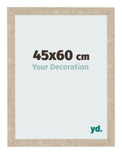 Cadre Photo 45x60cm Chêne Sonoma MDF Bologna De Face Mesure | Yourdecoration.fr