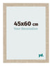 Cadre Photo 45x60cm Chêne Sonoma MDF Bologna De Face Mesure | Yourdecoration.fr