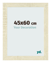 Cadre Photo 45x60cm Chene Sonoma MDF Pisa De Face Mesure | Yourdecoration.fr