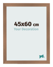 Cadre Photo 45x60cm Cuivre Décor MDF Bologna De Face Mesure | Yourdecoration.fr