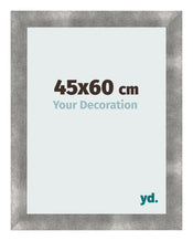Cadre Photo 45x60cm Metal Vintage MDF Pisa De Face Mesure | Yourdecoration.fr