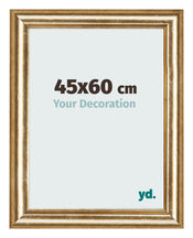 Cadre Photo 45x60cm Or Antique MDF Lazio De Face Mesure | Yourdecoration.fr