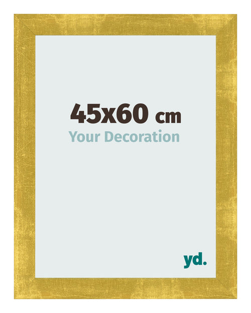 Cadre Photo 45x60cm Or Vintage MDF Pisa De Face Mesure | Yourdecoration.fr