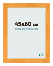 Cadre Photo 45x60cm Orange MDF Pisa De Face Mesure | Yourdecoration.fr