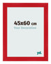 Cadre Photo 45x60cm Rouge MDF Pisa De Face Mesure | Yourdecoration.fr