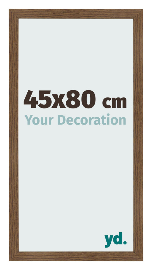 Cadre Photo 45x80 cm Chene Rustique MDF Bologna De Face Mesure | Yourdecoration.fr